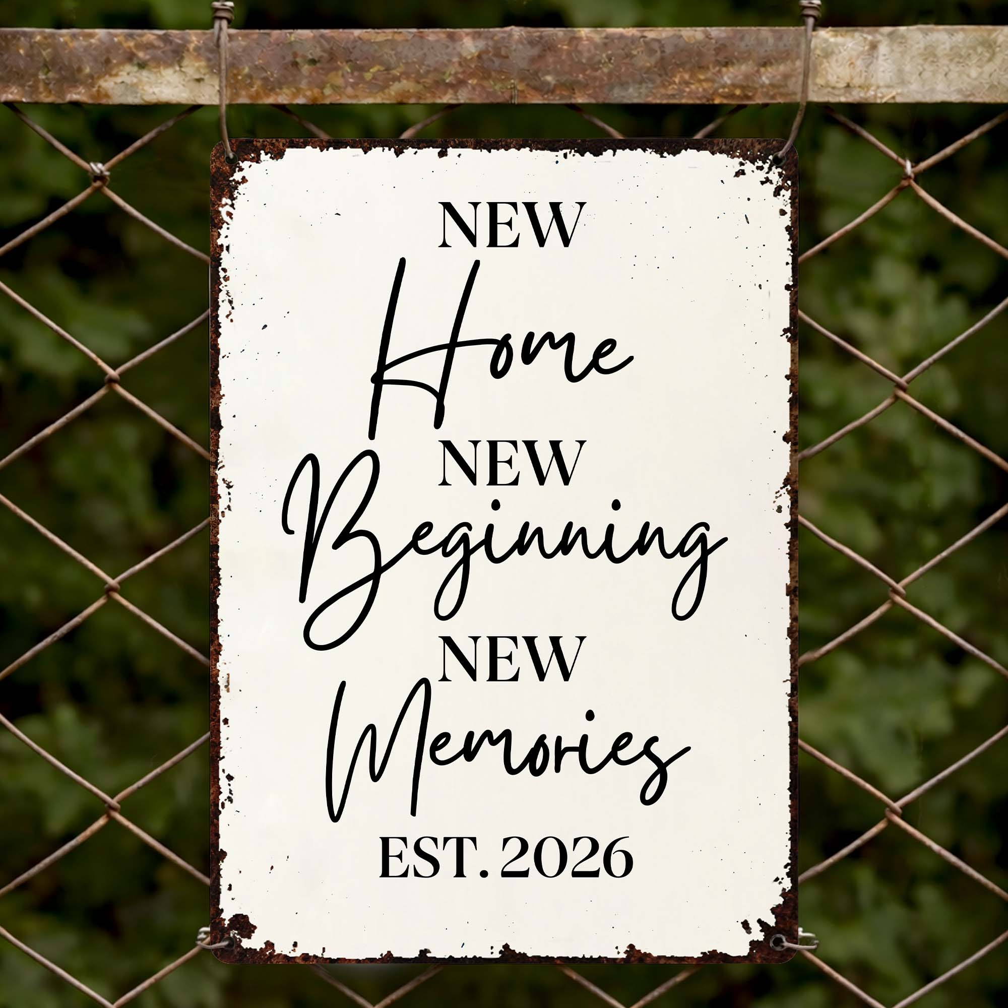Personalized Metal Sign Custom Design Gift for New Home