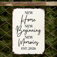 Load image into Gallery viewer, Personalized Metal Sign Custom Design Gift for New Home
