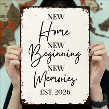 Load image into Gallery viewer, Personalized Metal Sign Custom Design Gift for New Home
