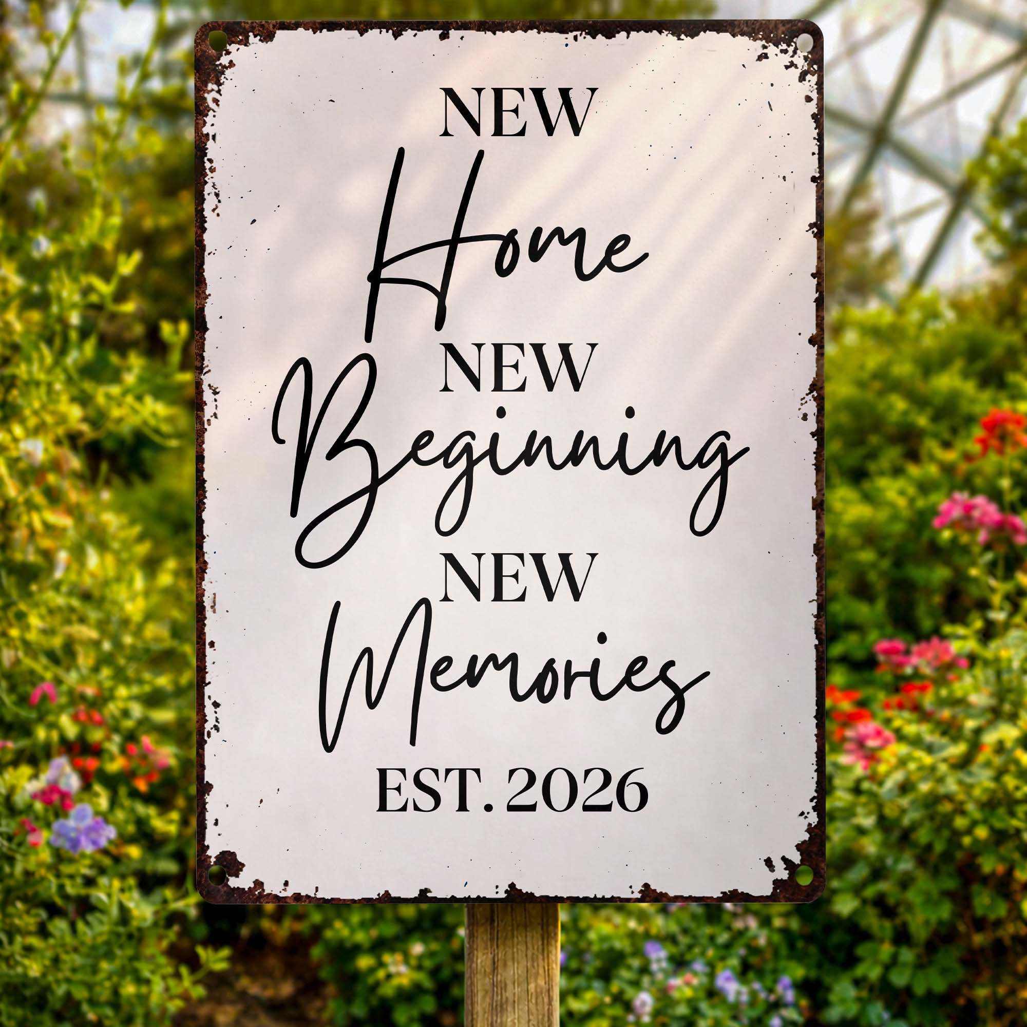 Personalized Metal Sign Custom Design Gift for New Home