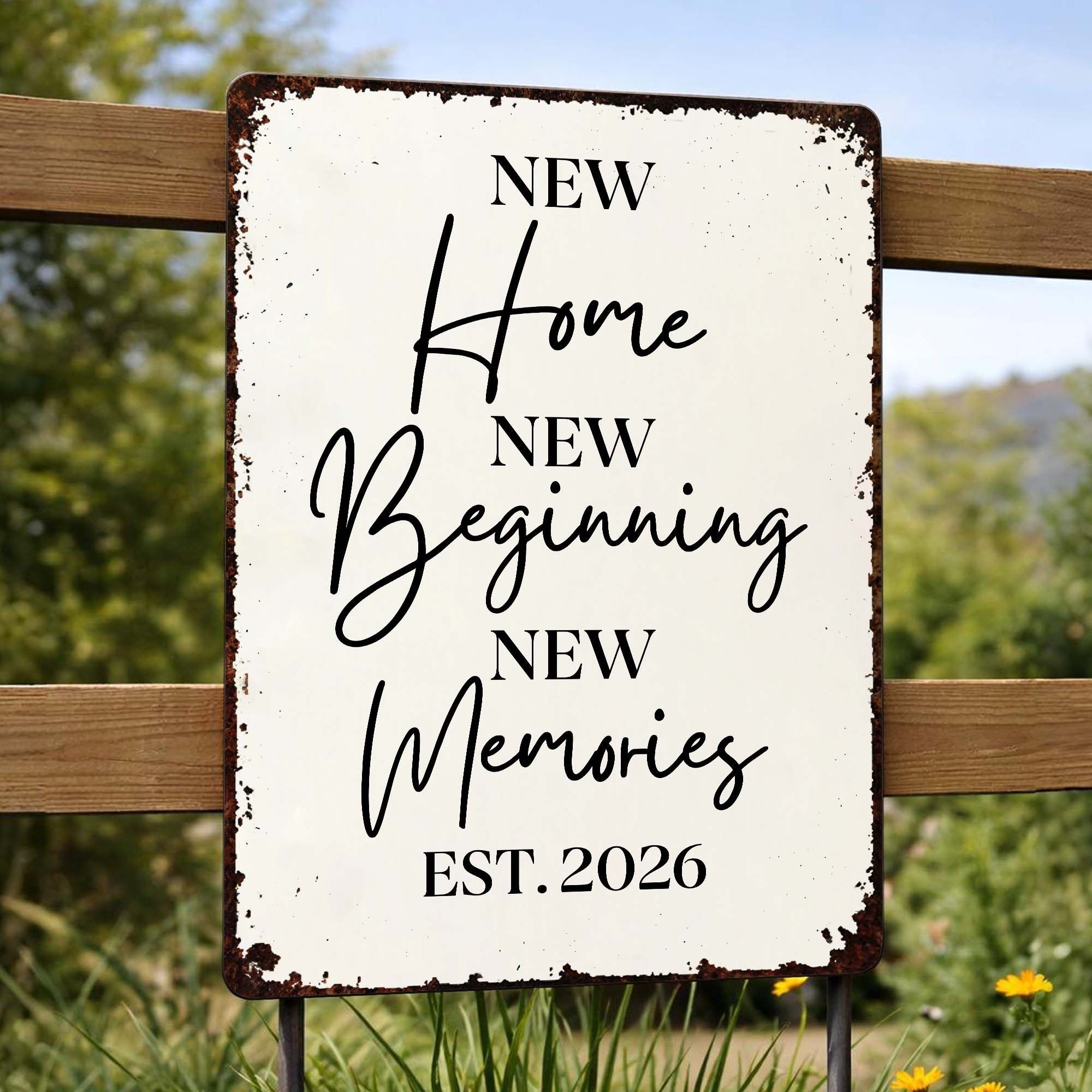 Personalized Metal Sign Custom Design Gift for New Home