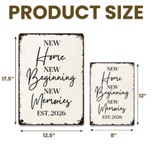 Load image into Gallery viewer, Personalized Metal Sign Custom Design Gift for New Home
