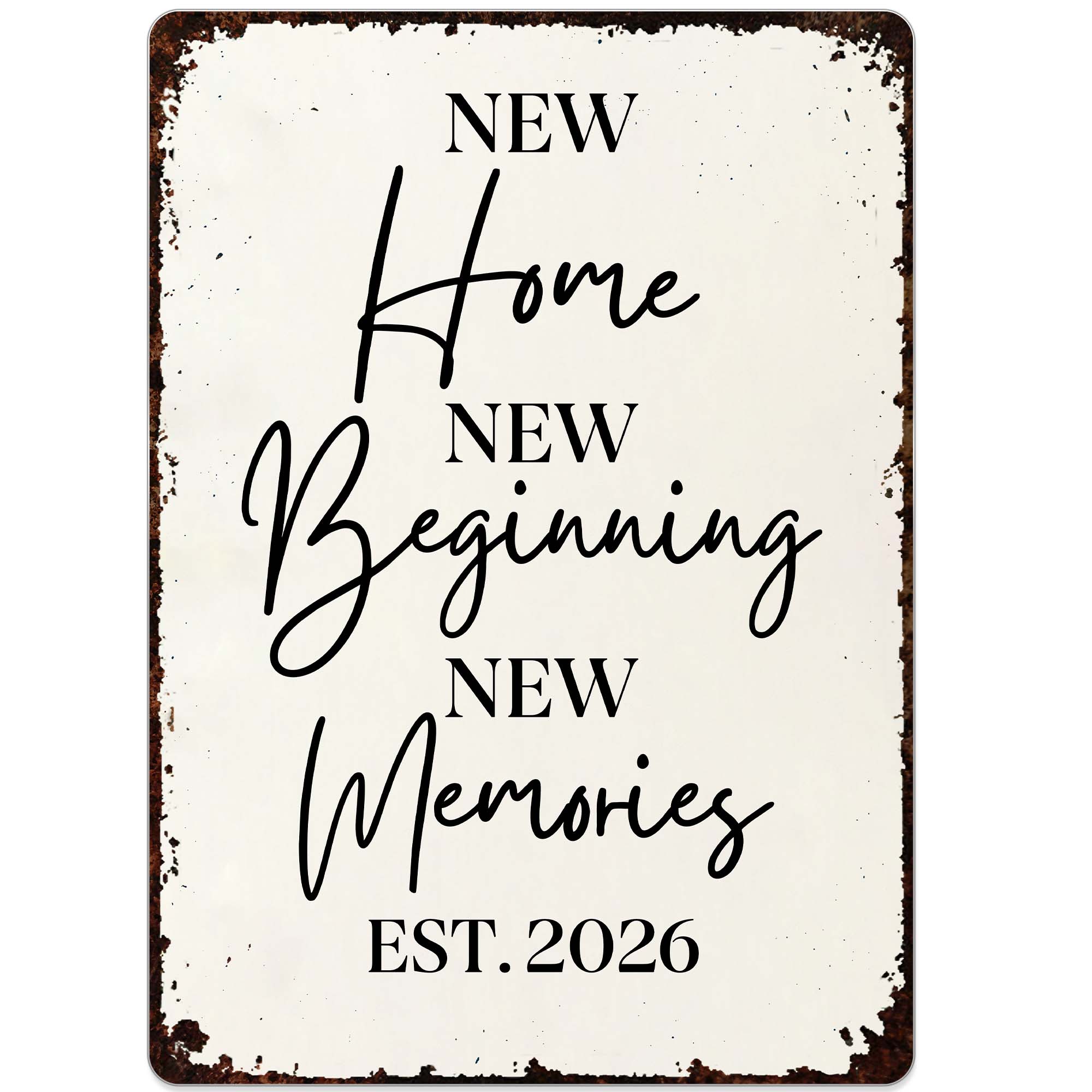 Personalized Metal Sign Custom Design Gift for New Home