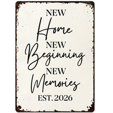 Load image into Gallery viewer, Personalized Metal Sign Custom Design Gift for New Home
