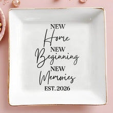 Load image into Gallery viewer, Personalized Ceramic Jewelry Dish Custom Year Gift for Family
