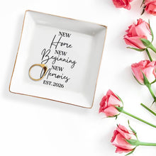 Load image into Gallery viewer, Personalized Ceramic Jewelry Dish Custom Year Gift for Family
