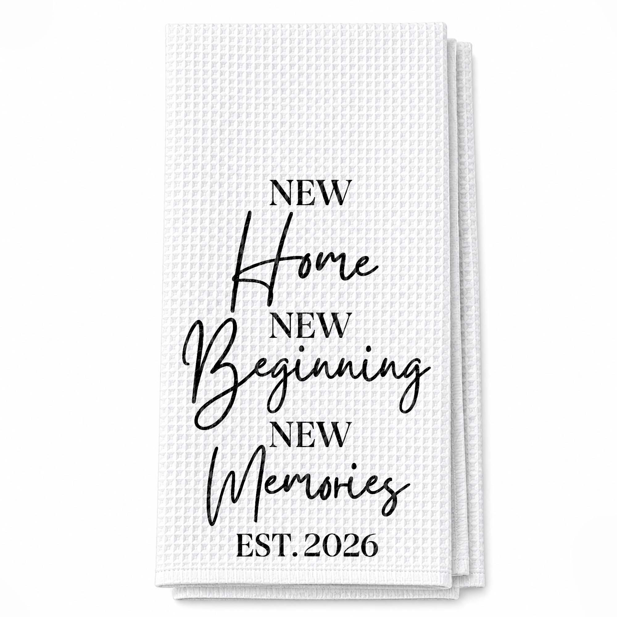 Personalized Minimalist Kitchen Towel Custom Gift for Family