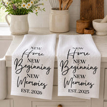 Load image into Gallery viewer, Personalized Minimalist Kitchen Towel Custom Gift for Family
