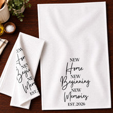 Load image into Gallery viewer, Personalized Minimalist Kitchen Towel Custom Gift for Family
