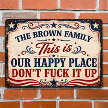 Load image into Gallery viewer, Personalized Metal Sign Custom Family Name Gift Decor
