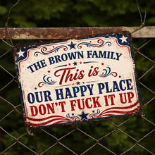 Load image into Gallery viewer, Personalized Metal Sign Custom Family Name Gift Decor

