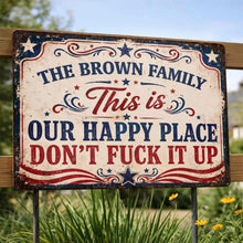 Load image into Gallery viewer, Personalized Metal Sign Custom Family Name Gift Decor

