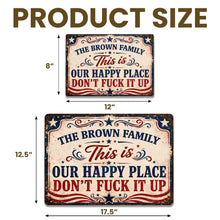 Load image into Gallery viewer, Personalized Metal Sign Custom Family Name Gift Decor
