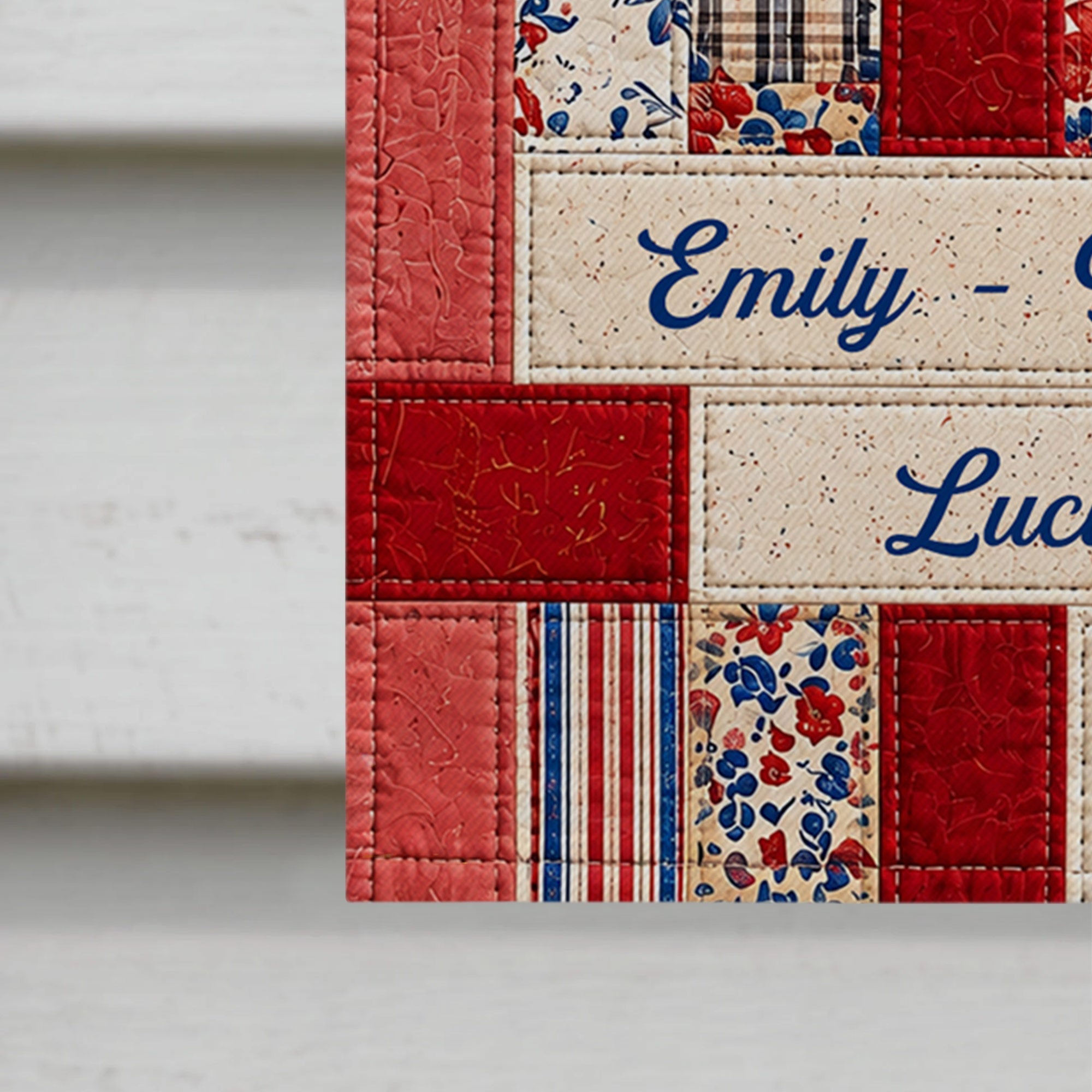 Personalized Double-Sided Garden Flag Custom Family Name 4th of July Gift