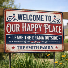 Load image into Gallery viewer, Personalized Metal Sign Custom Family Name Home Decor Gift
