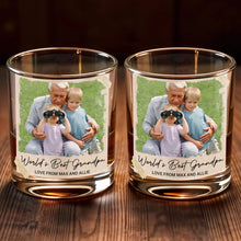 Load image into Gallery viewer, Personalized Whiskey Glass Custom Photo &amp; Message Gift for Grandpa
