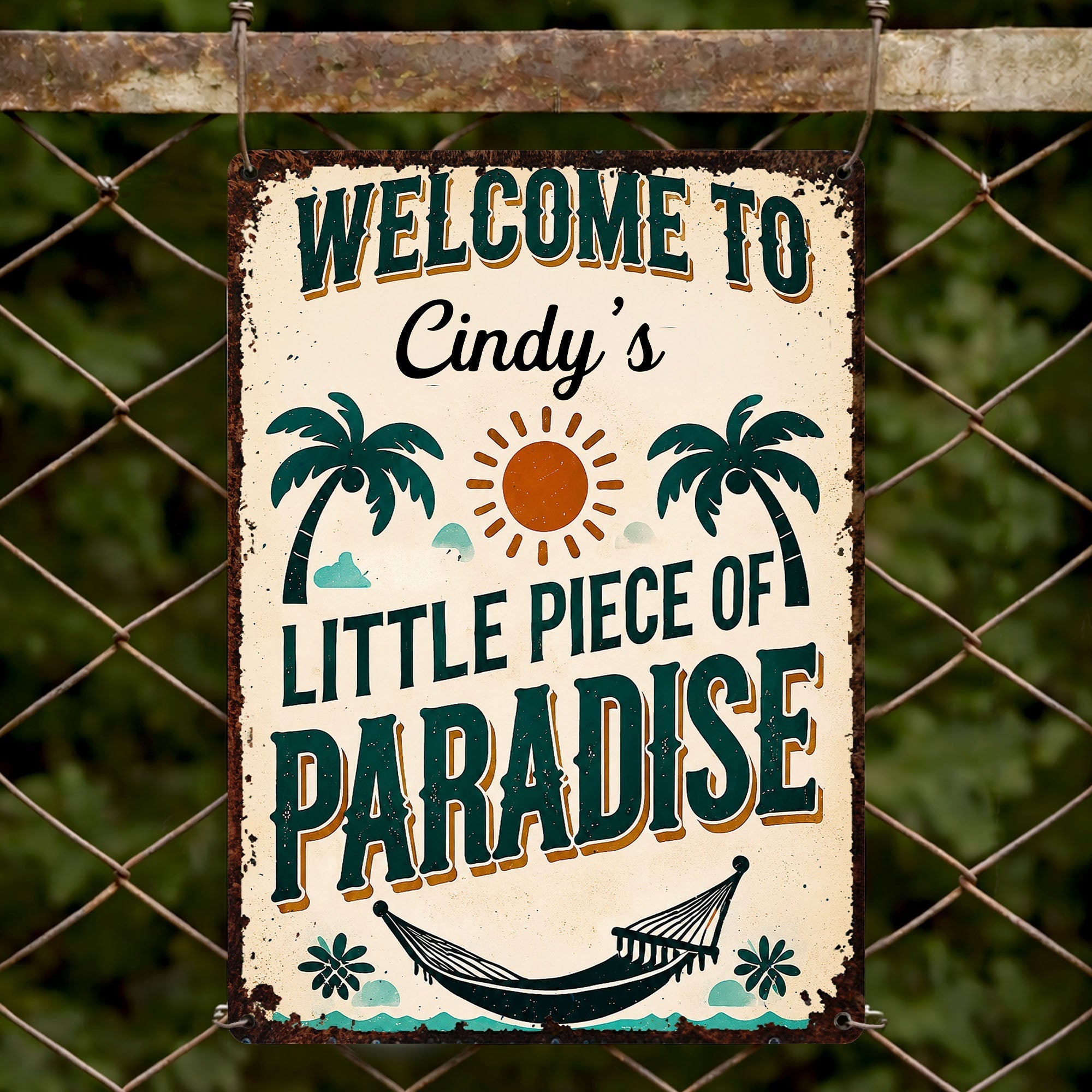 Personalized Metal Sign Custom Family Name Gift for Home Decor