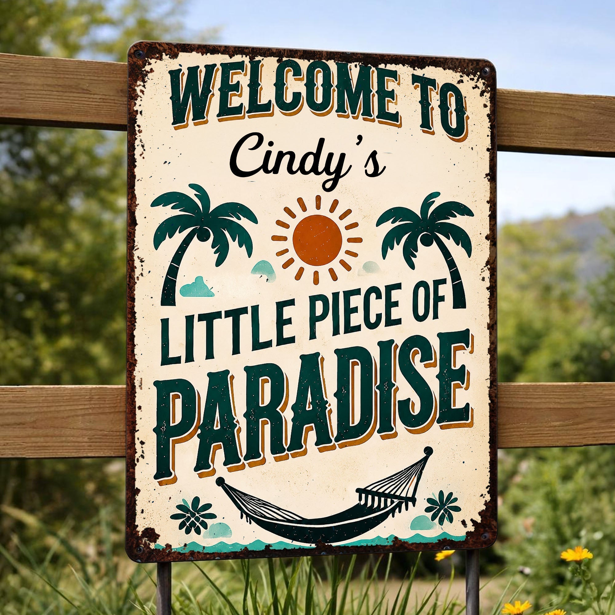 Personalized Metal Sign Custom Family Name Gift for Home Decor