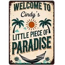 Load image into Gallery viewer, Personalized Metal Sign Custom Family Name Gift for Home Decor
