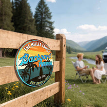 Load image into Gallery viewer, Personalized Custom Shaped Metal Sign for Backyard Paradise Decor
