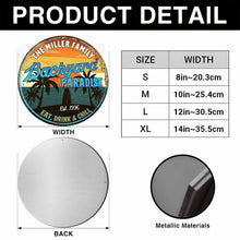 Load image into Gallery viewer, Personalized Custom Shaped Metal Sign for Backyard Paradise Decor
