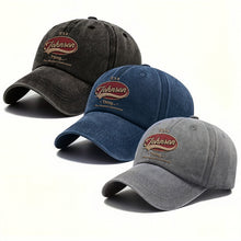 Load image into Gallery viewer, Personalized Washed Denim Cap Custom Family Name Gift
