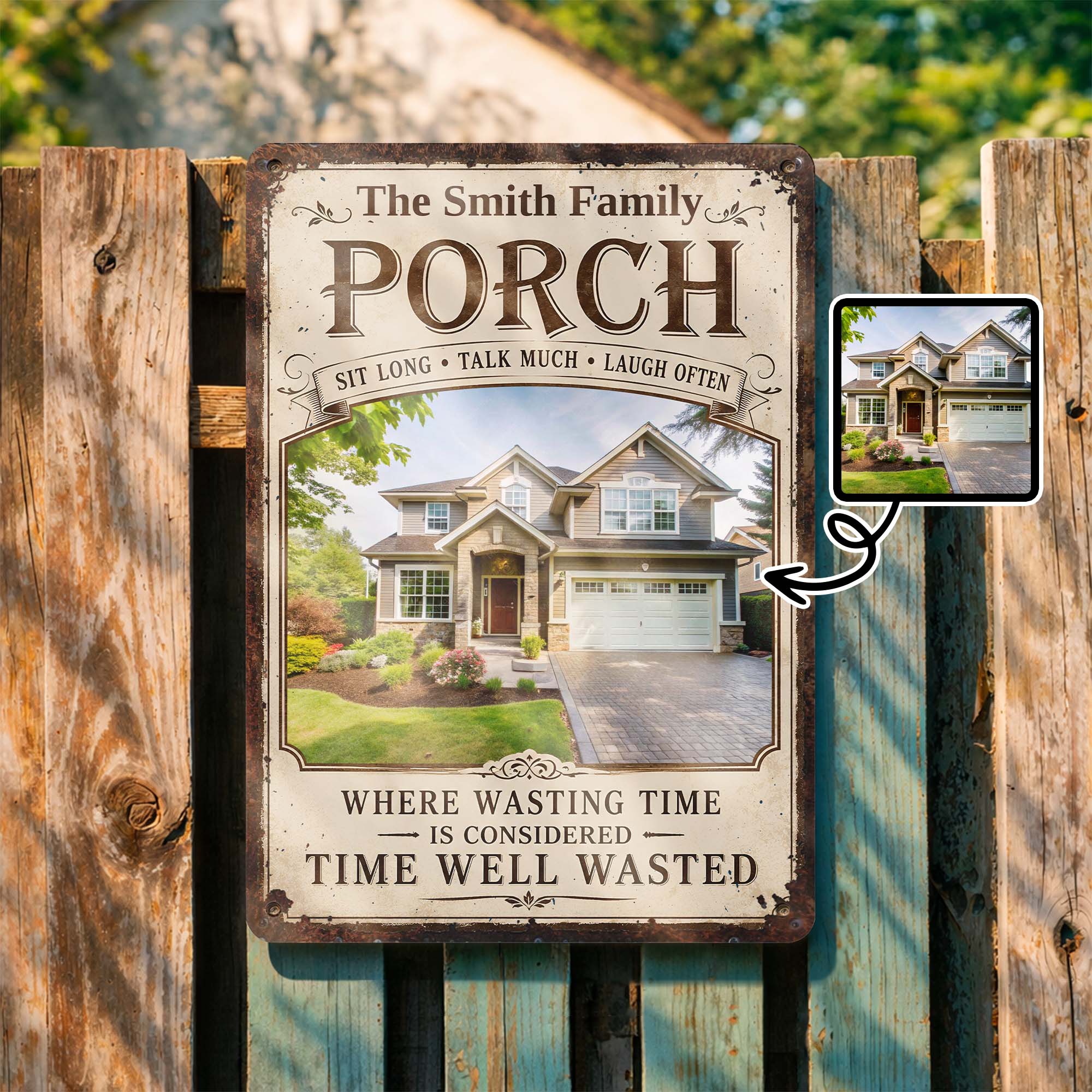 Personalized Metal Sign Custom Family Decor Gift for Home