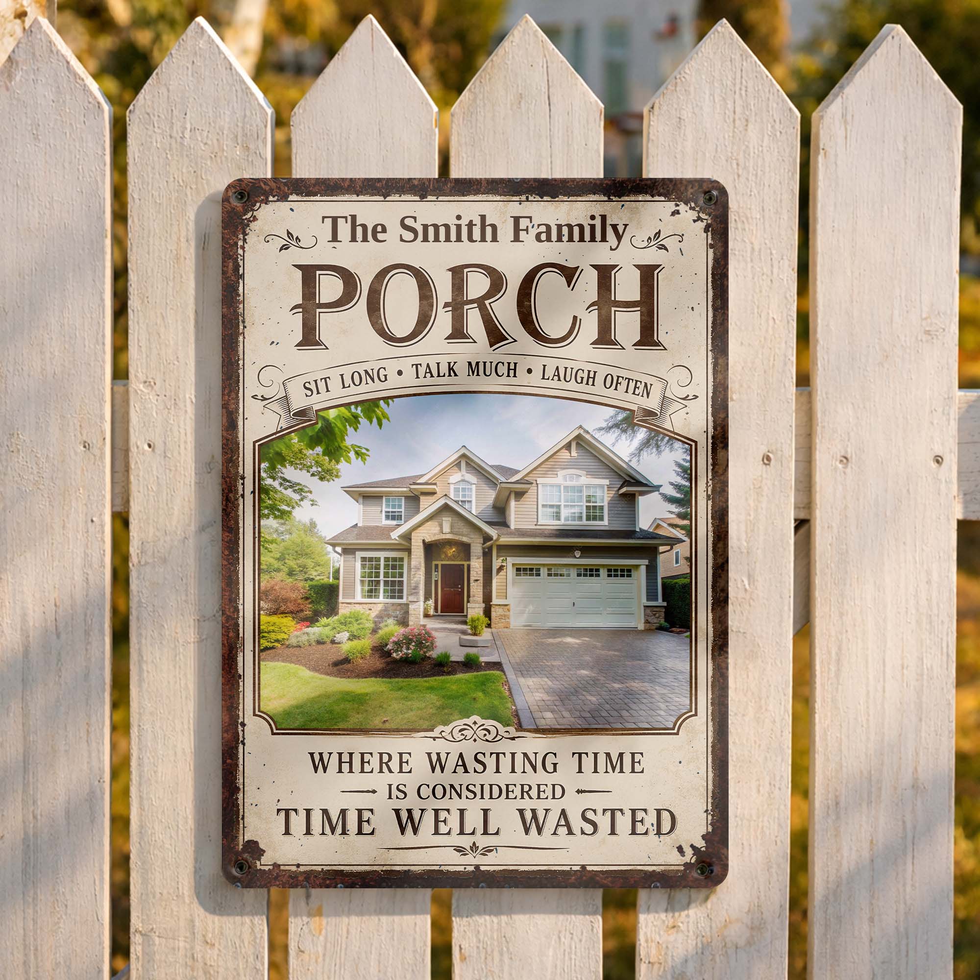 Personalized Metal Sign Custom Family Decor Gift for Home
