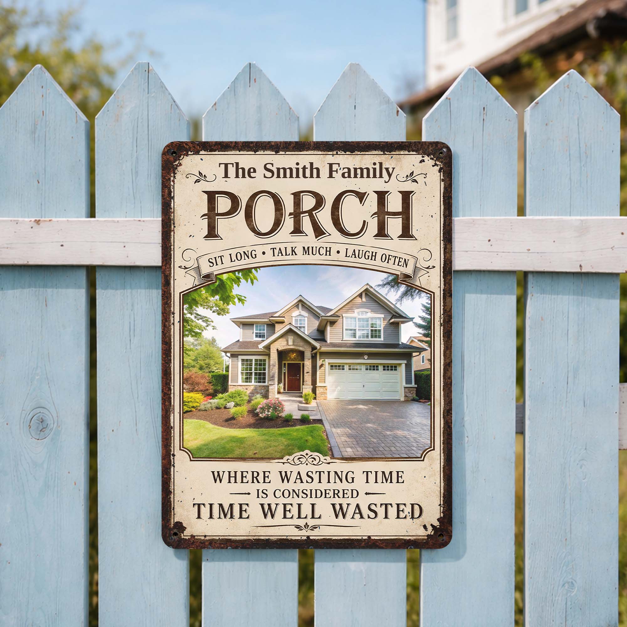Personalized Metal Sign Custom Family Decor Gift for Home
