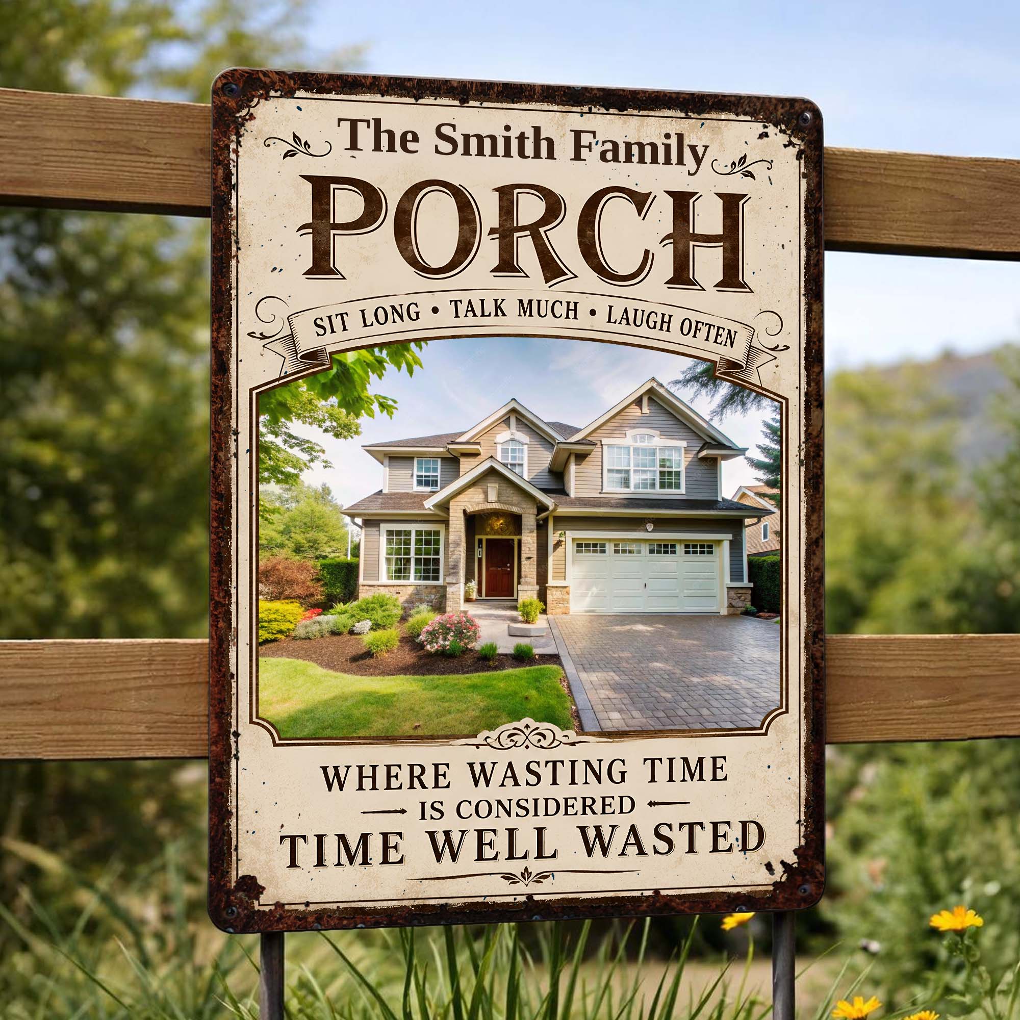 Personalized Metal Sign Custom Family Decor Gift for Home