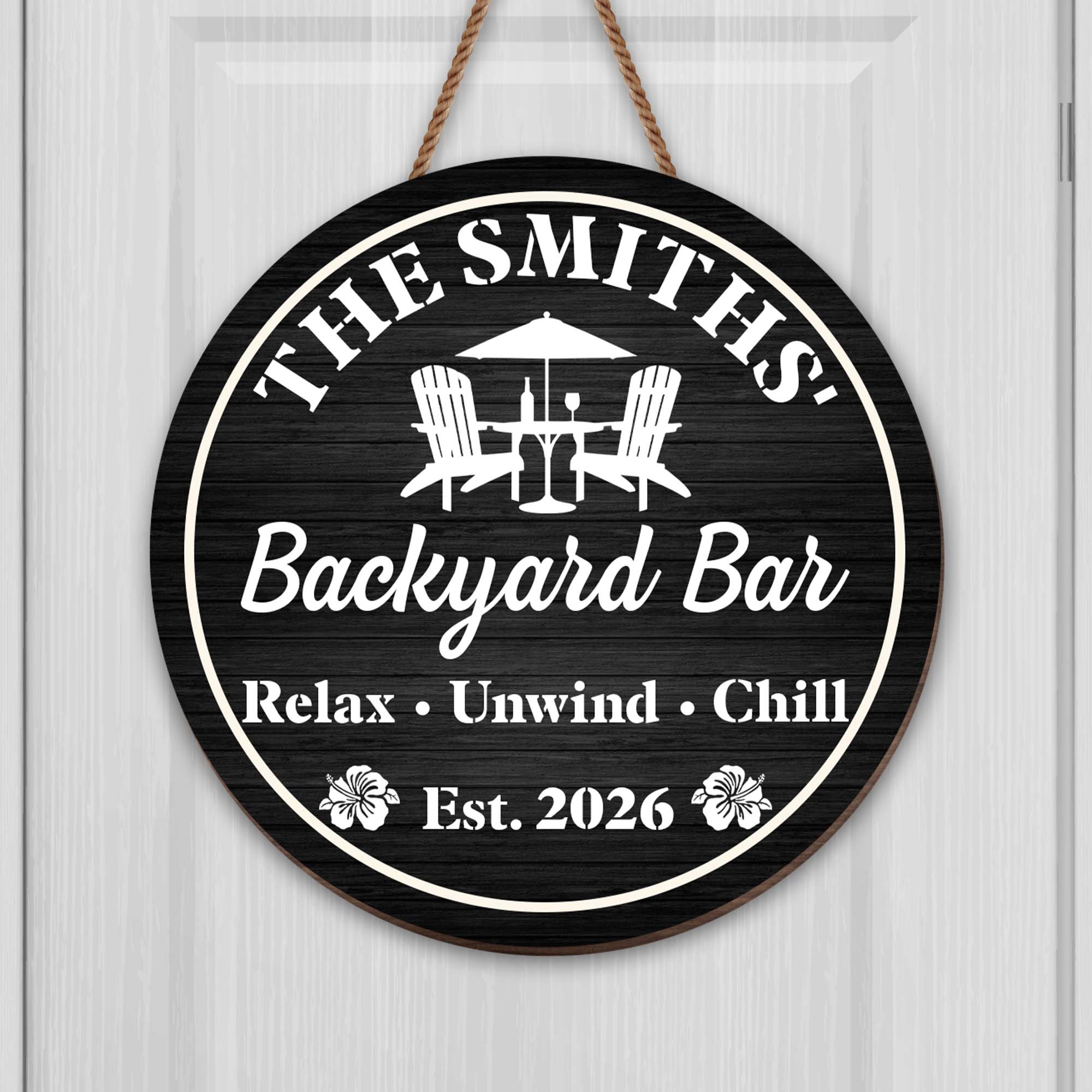 Personalized Custom Shaped Wood Sign Family Name Gift