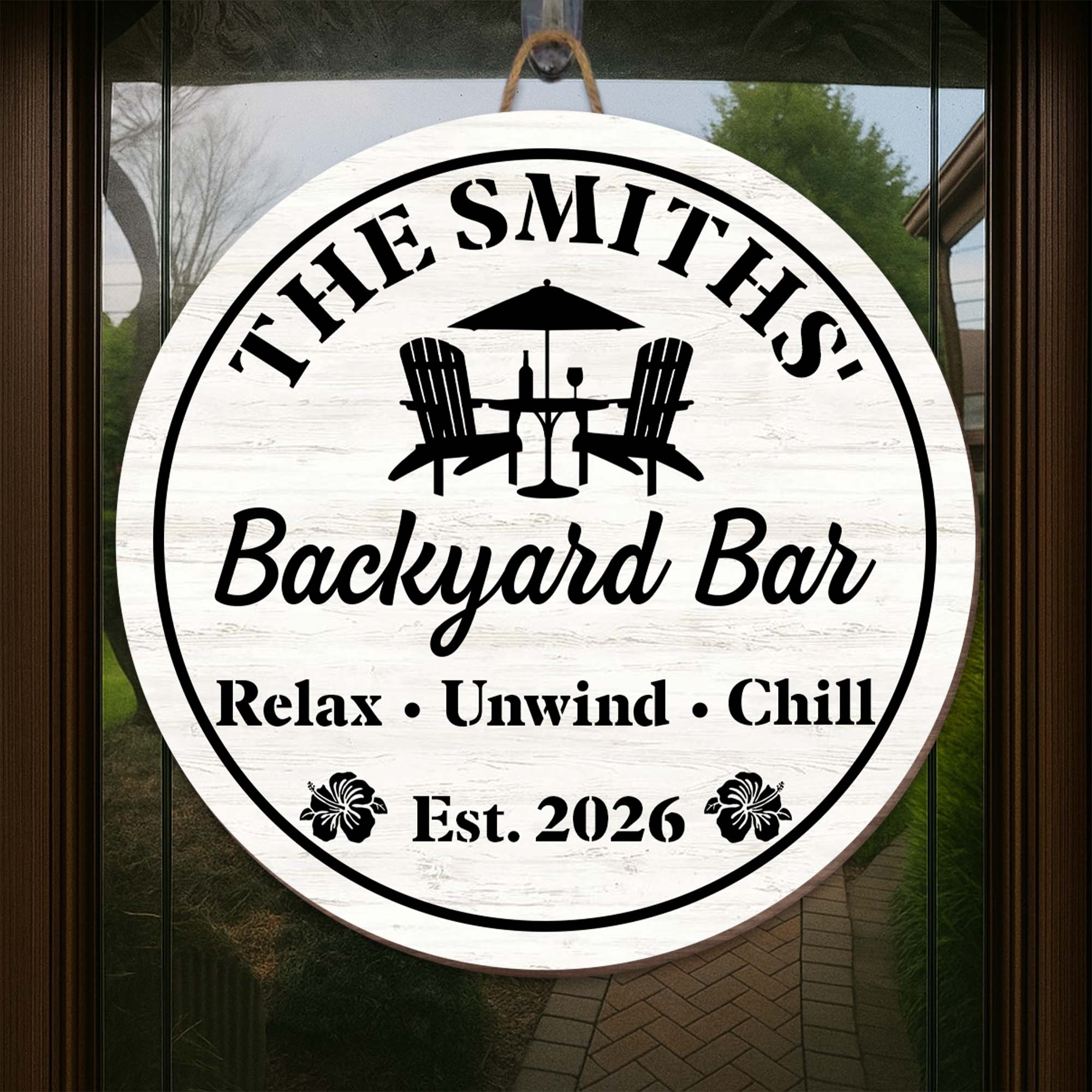 Personalized Custom Shaped Wood Sign Family Name Gift