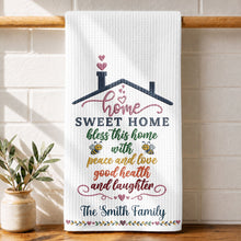 Load image into Gallery viewer, Personalized Home Sweet Home Kitchen Towel Gift for Family
