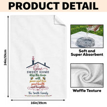 Load image into Gallery viewer, Personalized Home Sweet Home Kitchen Towel Gift for Family
