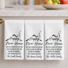 Load image into Gallery viewer, Personalized Kitchen Towel Custom Family Name Gift for New Home
