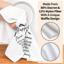 Load image into Gallery viewer, Personalized Kitchen Towel Custom Family Name Gift for New Home
