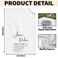 Load image into Gallery viewer, Personalized Kitchen Towel Custom Family Name Gift for Cooking
