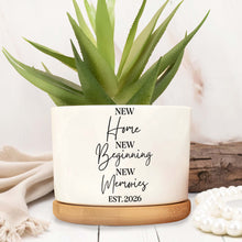 Load image into Gallery viewer, Personalized Ceramic Plant Pot Custom Year Gift for New Home
