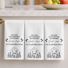 Load image into Gallery viewer, Personalized Kitchen Towel Custom Address Gift for Family
