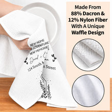 Load image into Gallery viewer, Personalized Kitchen Towel Custom Address Gift for Family
