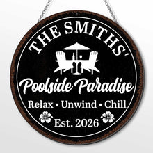 Load image into Gallery viewer, Personalized Custom Shaped Metal Sign with Family Name Decor
