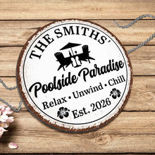 Load image into Gallery viewer, Personalized Custom Shaped Metal Sign with Family Name Decor
