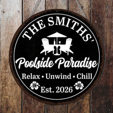 Load image into Gallery viewer, Personalized Custom Shaped Metal Sign with Family Name Decor
