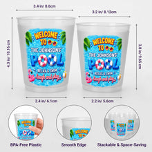 Load image into Gallery viewer, Personalized Frosted Cups Custom Name Pool Party Gift
