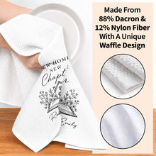 Load image into Gallery viewer, Personalized Kitchen Towel Custom Name Floral New Home Gift
