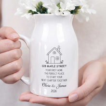 Load image into Gallery viewer, Personalized Ceramic Flower Vase Custom Name Family Gift

