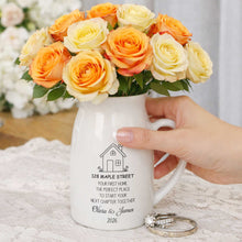 Load image into Gallery viewer, Personalized Ceramic Flower Vase Custom Name Family Gift
