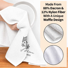 Load image into Gallery viewer, Personalized Family Kitchen Towel Custom Year Home Sweet Home Gift
