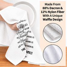Load image into Gallery viewer, Personalized Family Name Kitchen Towel Blessing Gift
