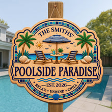 Load image into Gallery viewer, Personalized Custom Wood Sign for Beach Lovers - Family Gift

